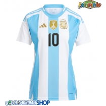 Maglie da calcio Argentina Lionel Messi #10 Prima Maglia Femminile Copa America 2024 Manica Corta